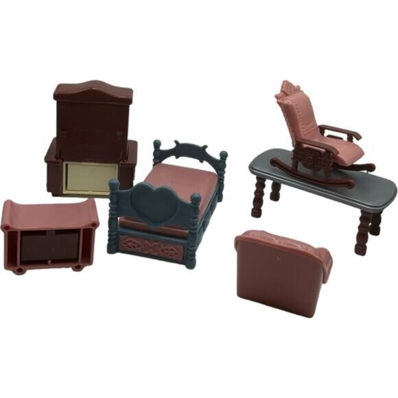 Fisher Price Loving Family Dollhouse Furniture Set of 6 - Picture 3 of 3